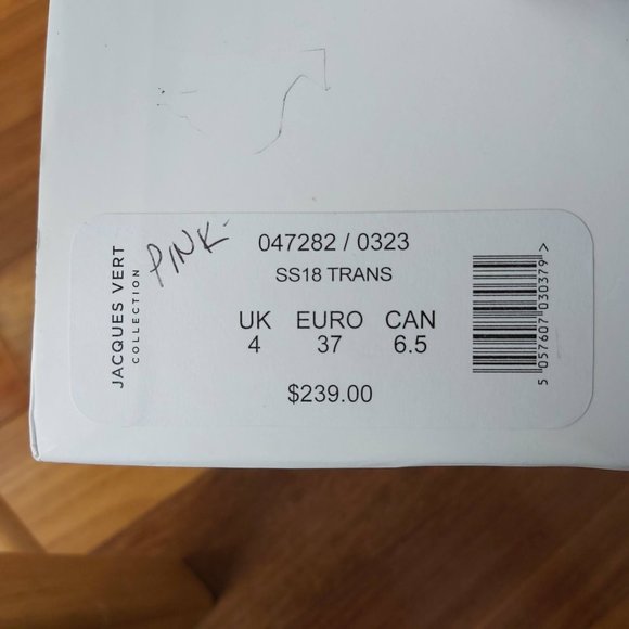 Cream pink Jacques Vert kitten heel - Picture 7 of 10